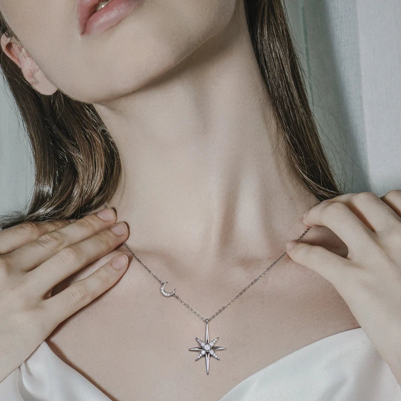 The Emily Star & Moon Glow Necklace