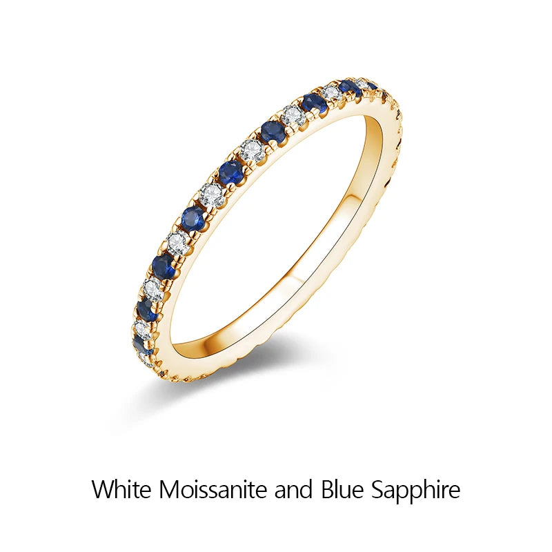 The Emily Twin Sapphire Band