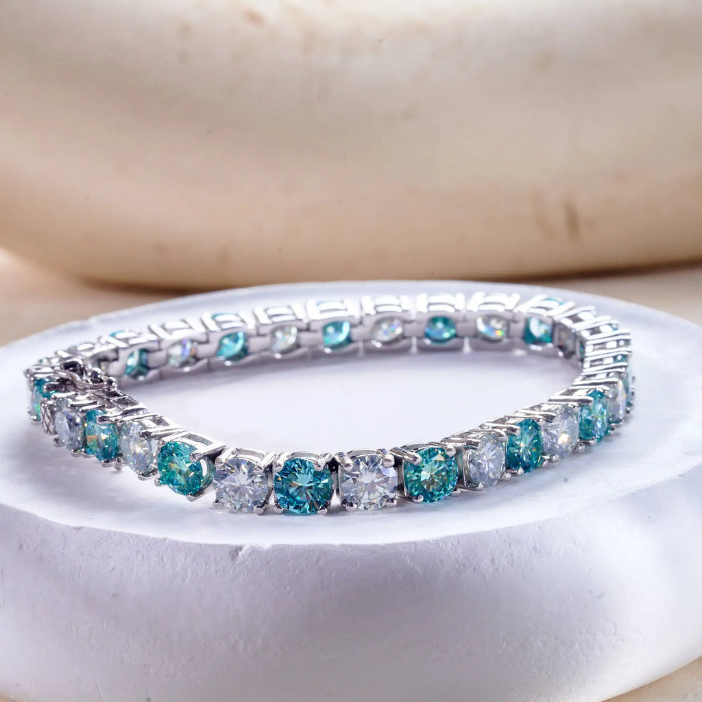 The Emily Sapphire Light Tennis Bracelet-unisex