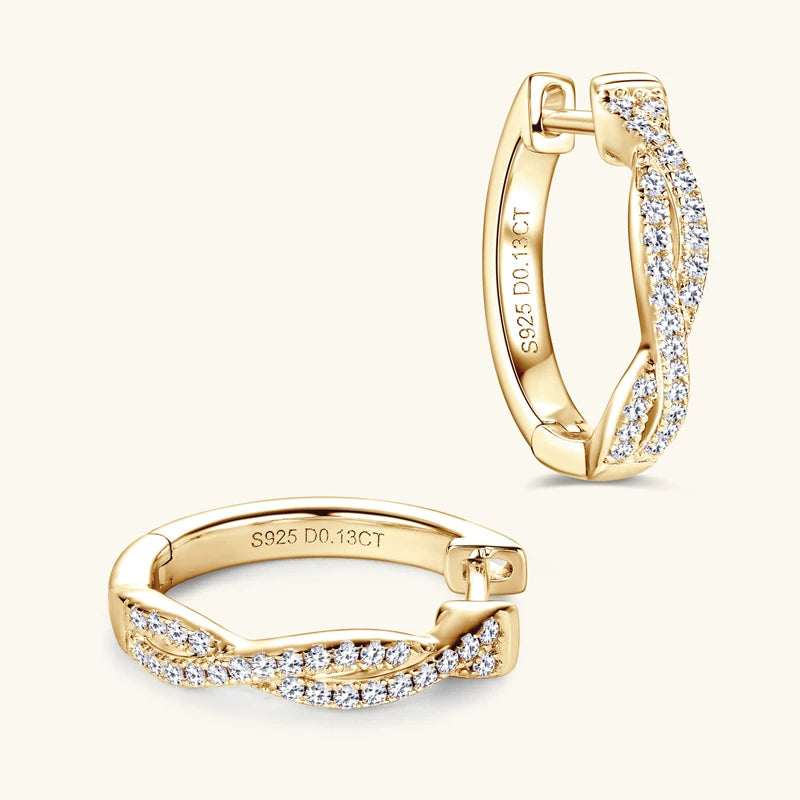 The Emily Infinity Twist Hoop Earrings