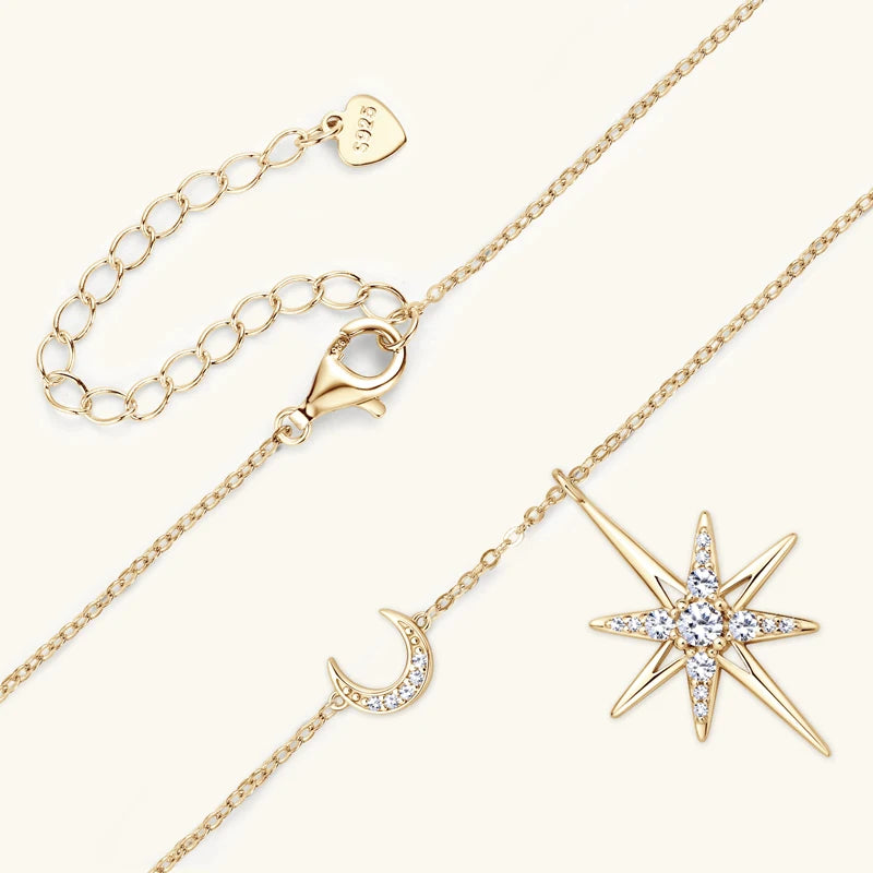 The Emily Star & Moon Glow Necklace