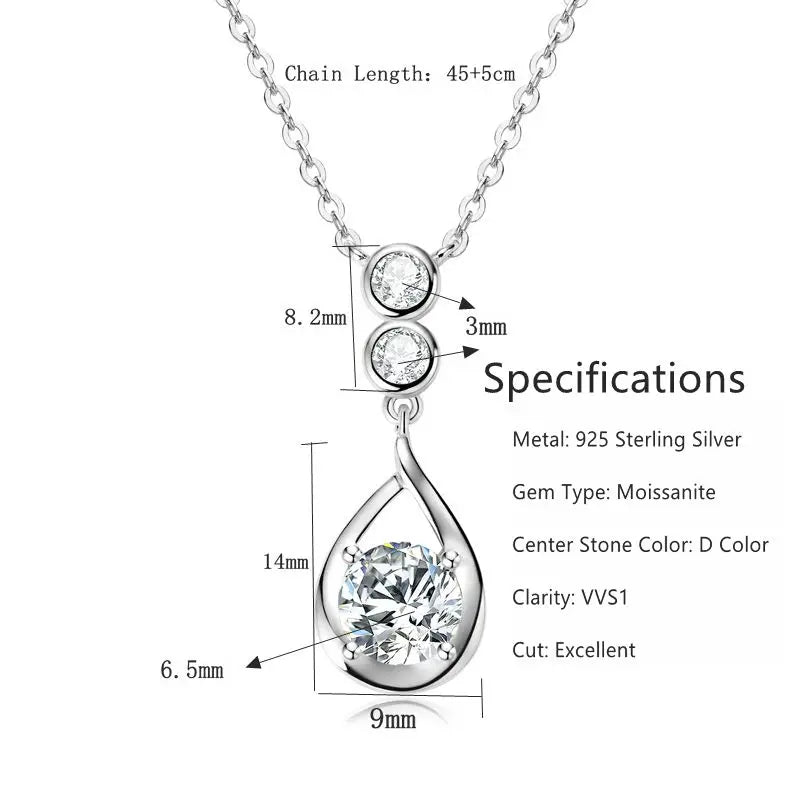 The Emily Celeste Drop Necklace