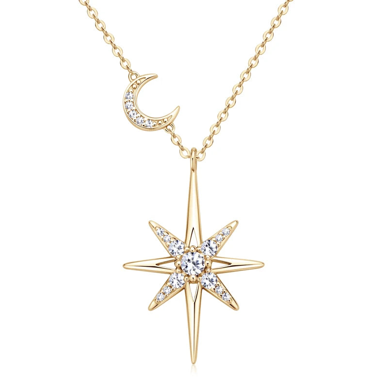 The Emily Star & Moon Glow Necklace