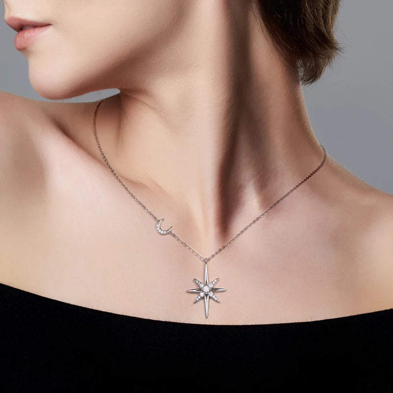 The Emily Star & Moon Glow Necklace