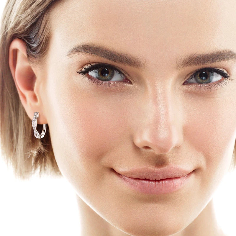 The Emily Infinity Twist Hoop Earrings