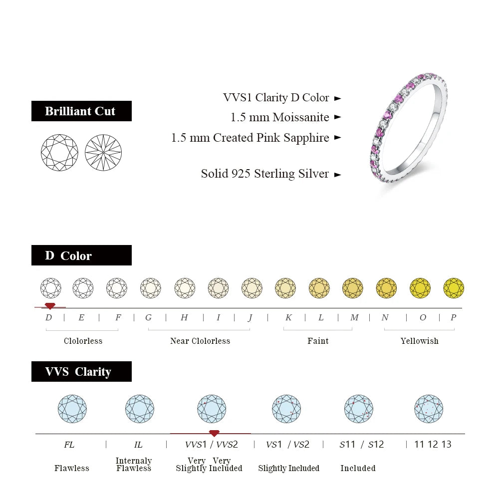 The Emily Twin Sapphire Band