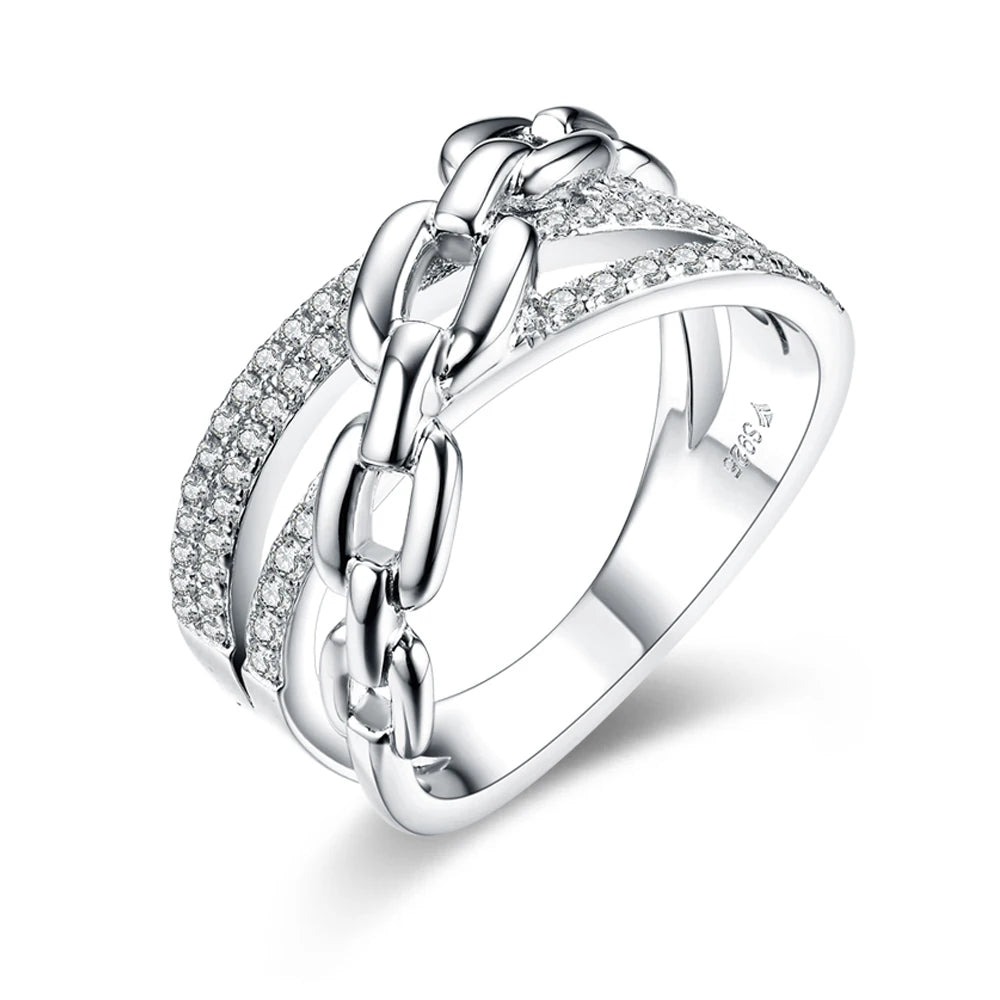 The Emily Geometric Glow Cocktail Ring