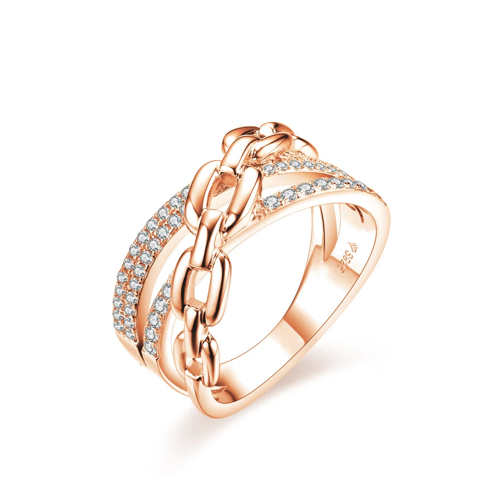 The Emily Geometric Glow Cocktail Ring