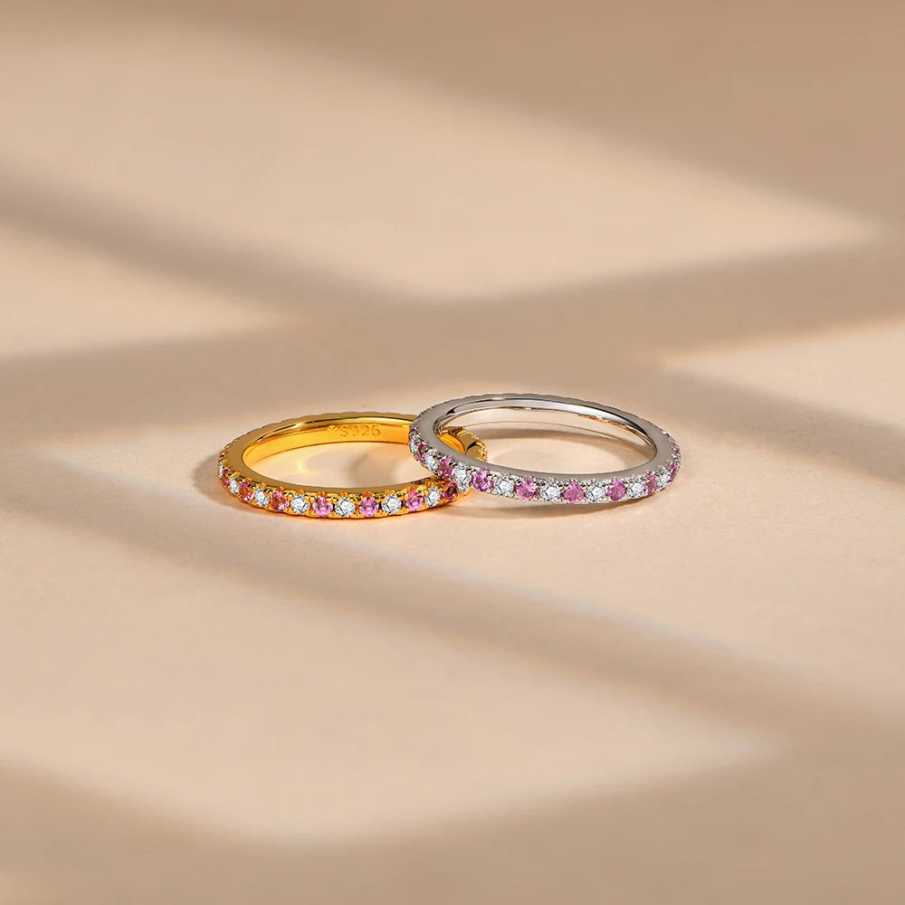 The Emily Twin Sapphire Band