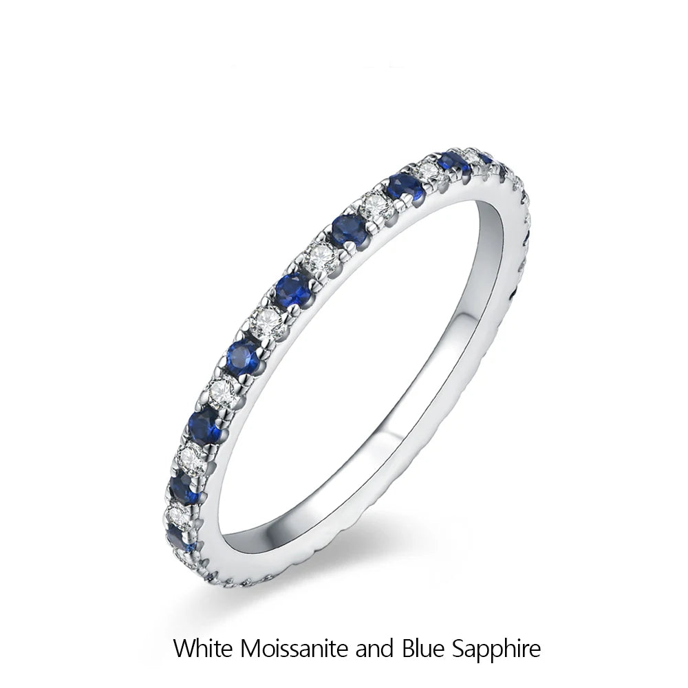 The Emily Twin Sapphire Band