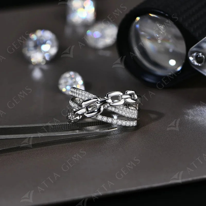 The Emily Geometric Glow Cocktail Ring