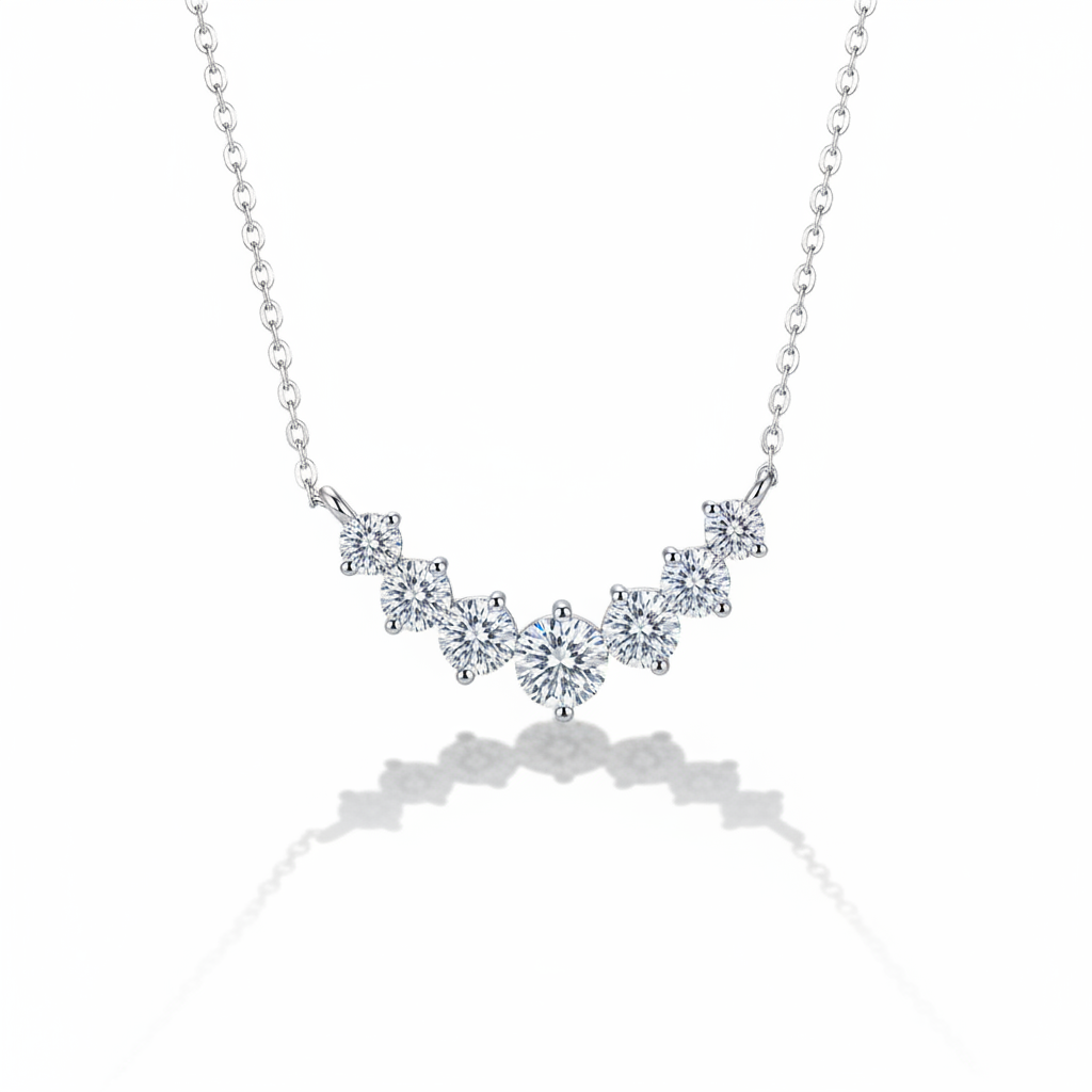 The Emily Eternal White Gold Necklace
